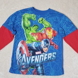 MARVEL The Avengers BOYS Shirt SIZE L 10-12